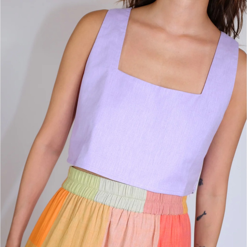 Rujuta Sheth NWT Basic Top Lilac Small